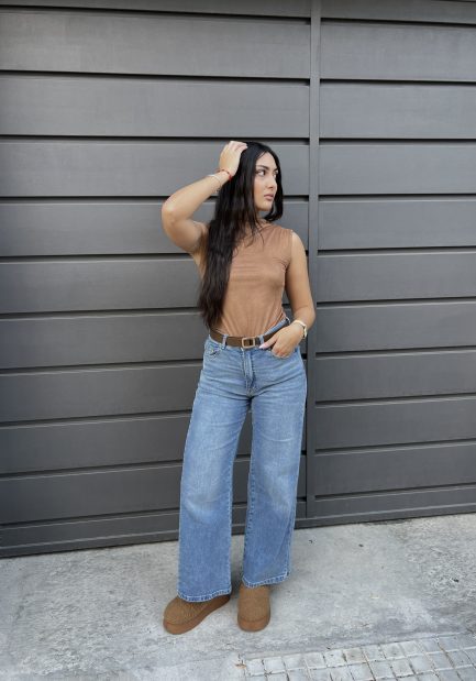 JEAN WIDE LEG MINT