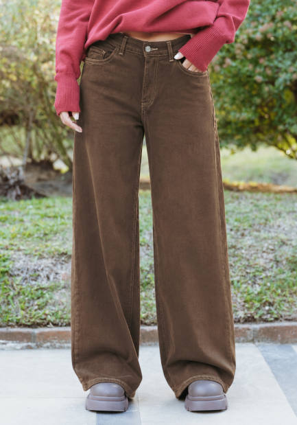 JEAN WIDE LEG LATTE
